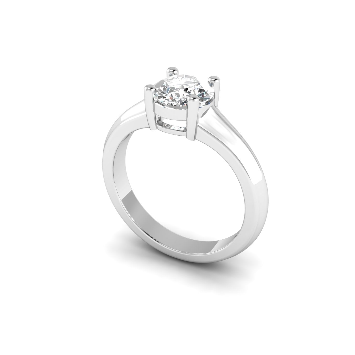 Tapered Prong Set Bold Soliatire Ring