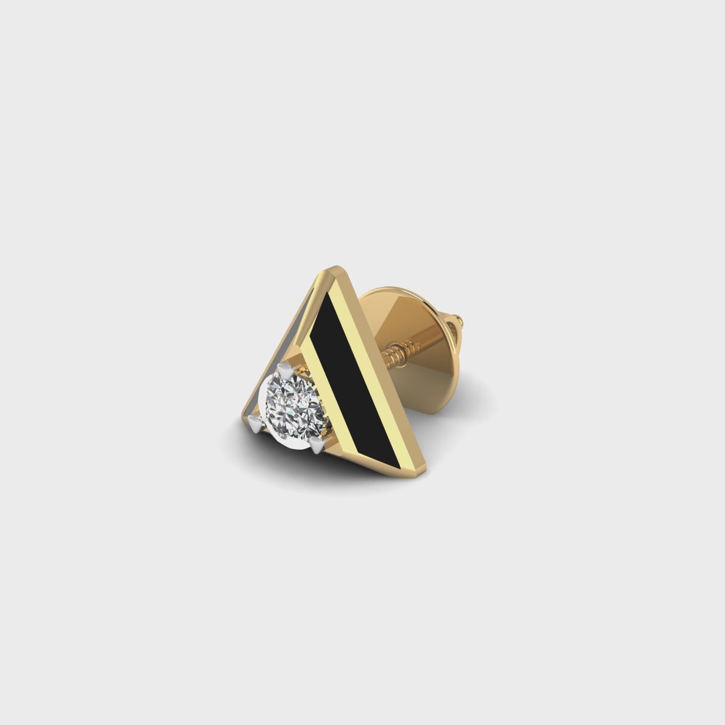 Triangular Twinkle Stud