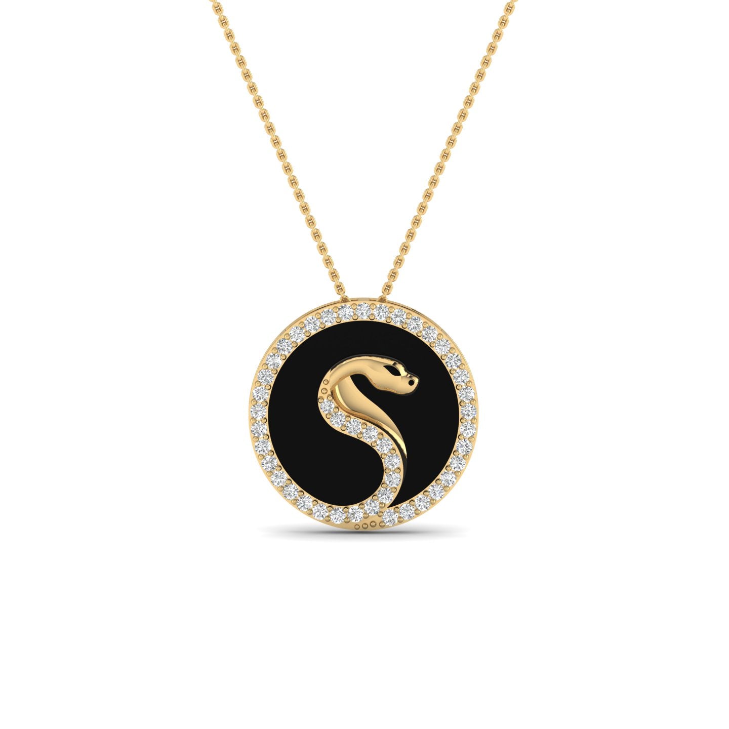 Serpent Noir Pendant
