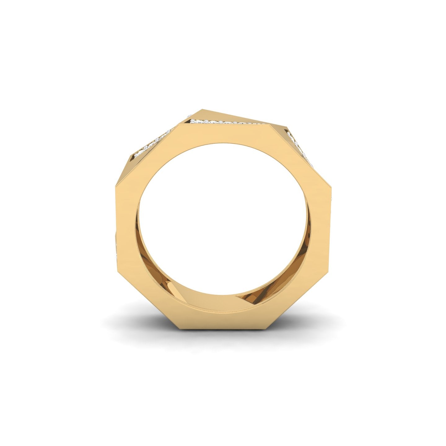Octagon Diamond Band
