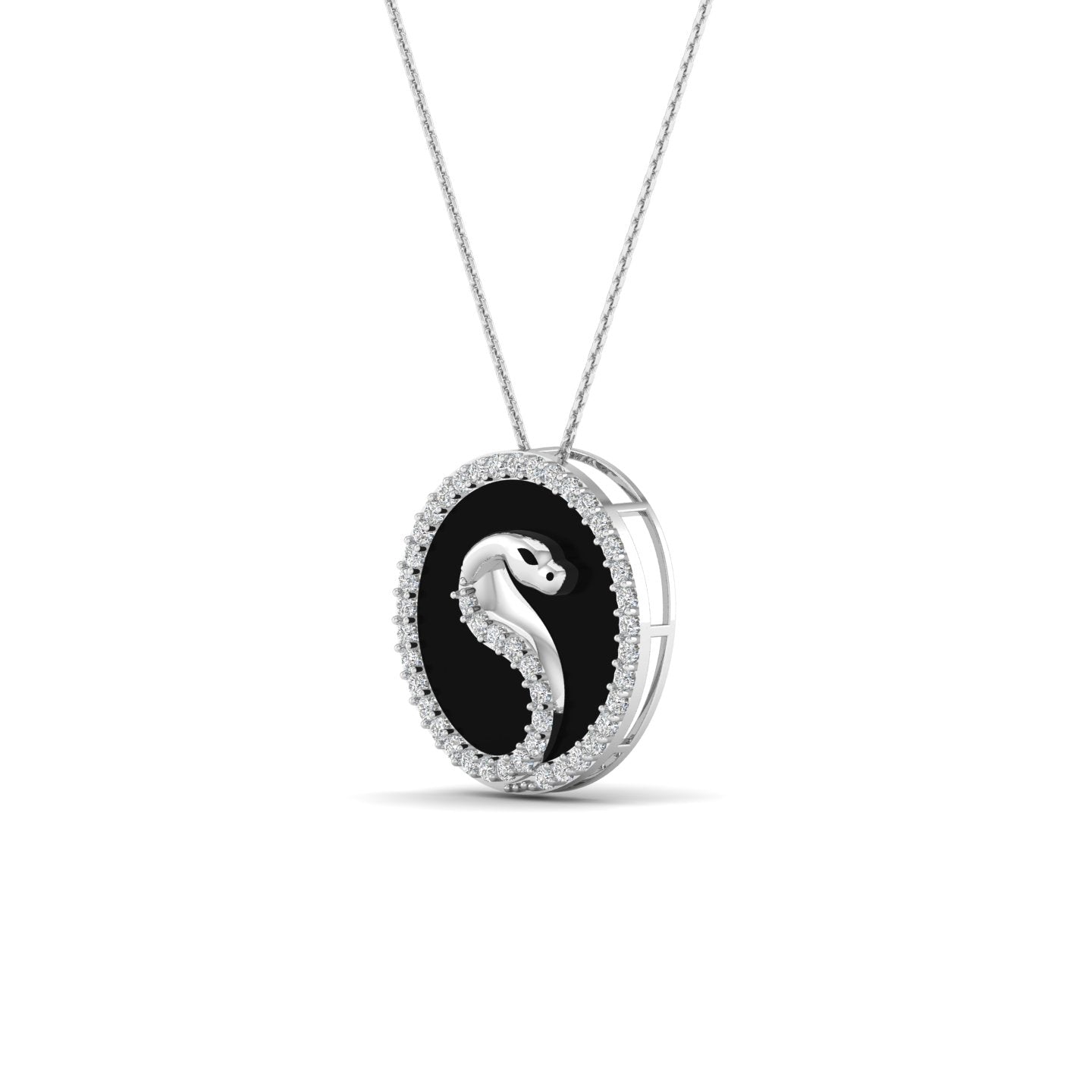 Serpent Noir Pendant