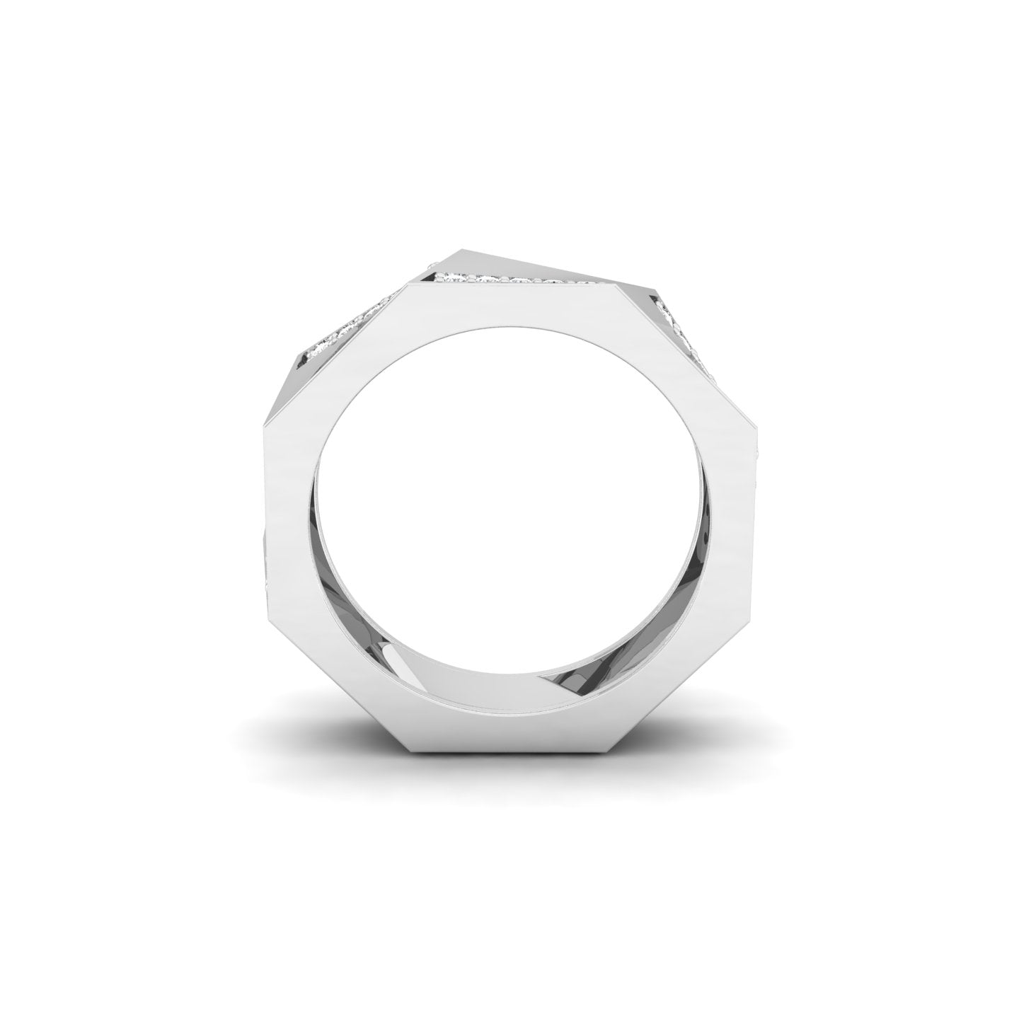 Octagon Diamond Band