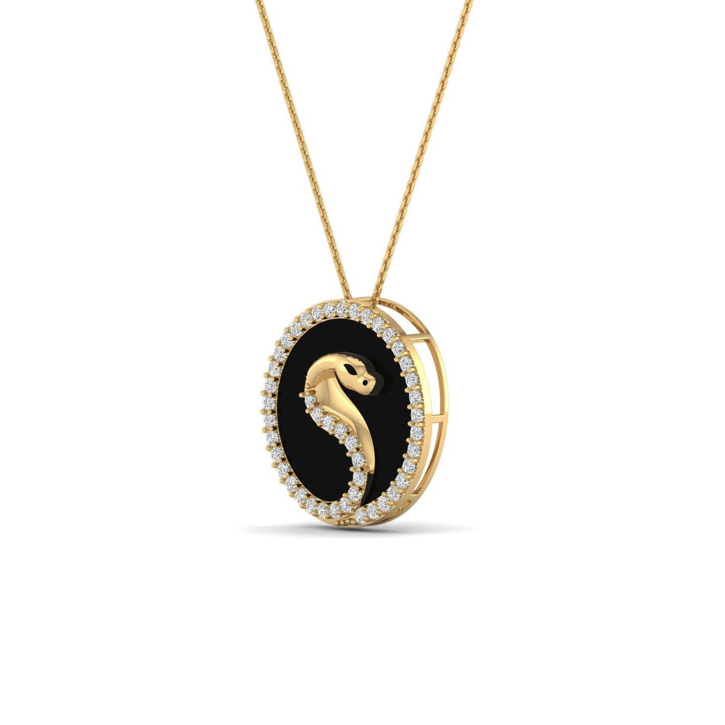 Serpent Noir Pendant