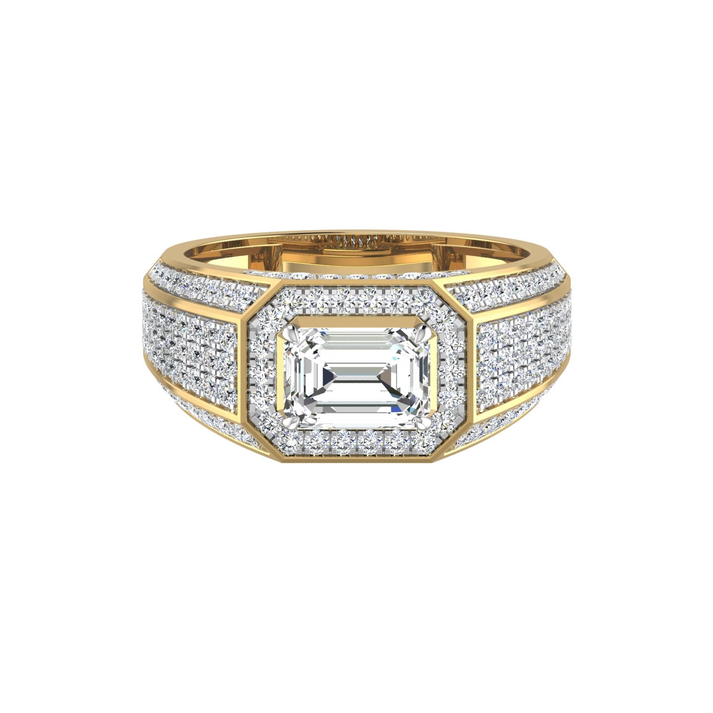 Emerald Radiance Men's Ring