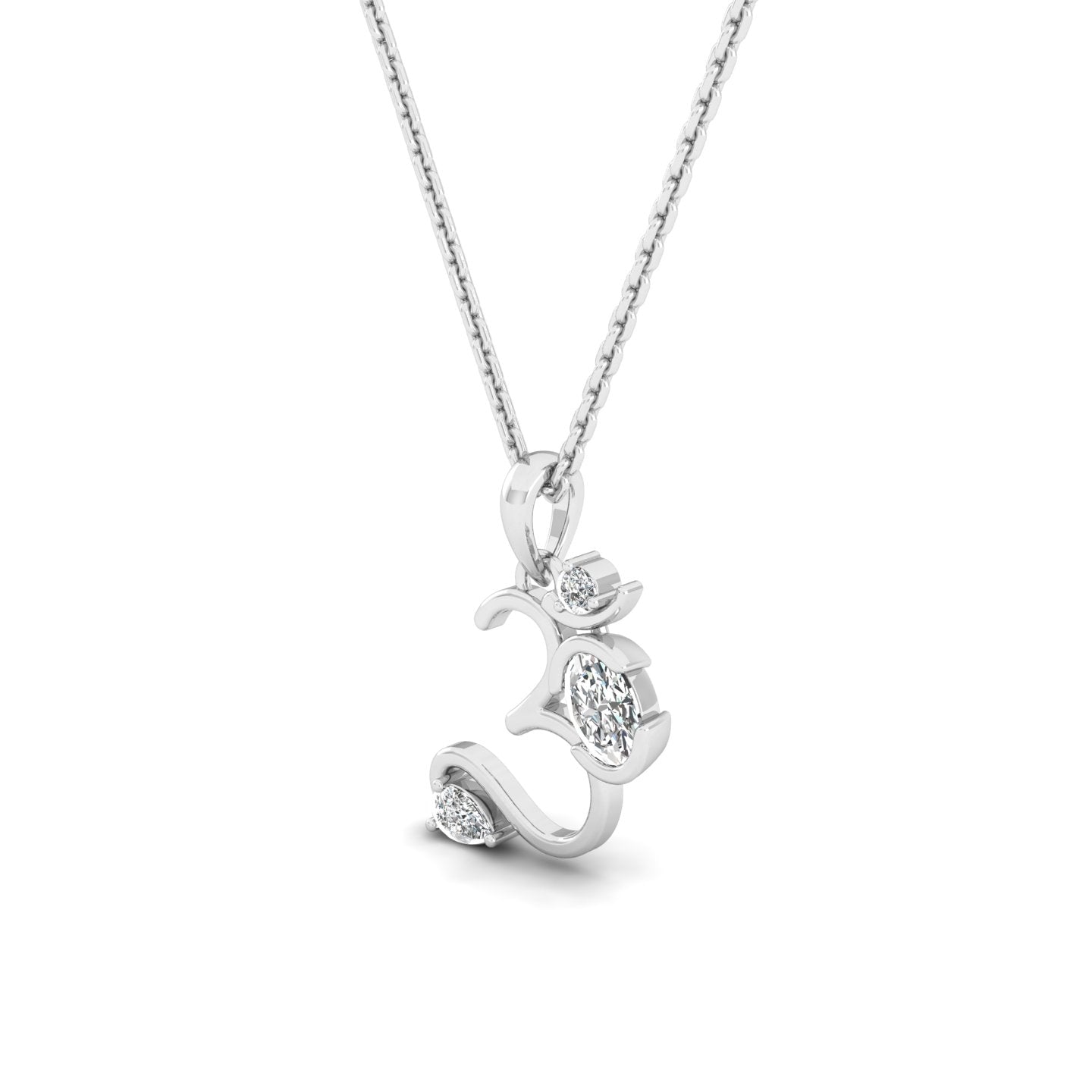 Divine Om Diamond Pendant