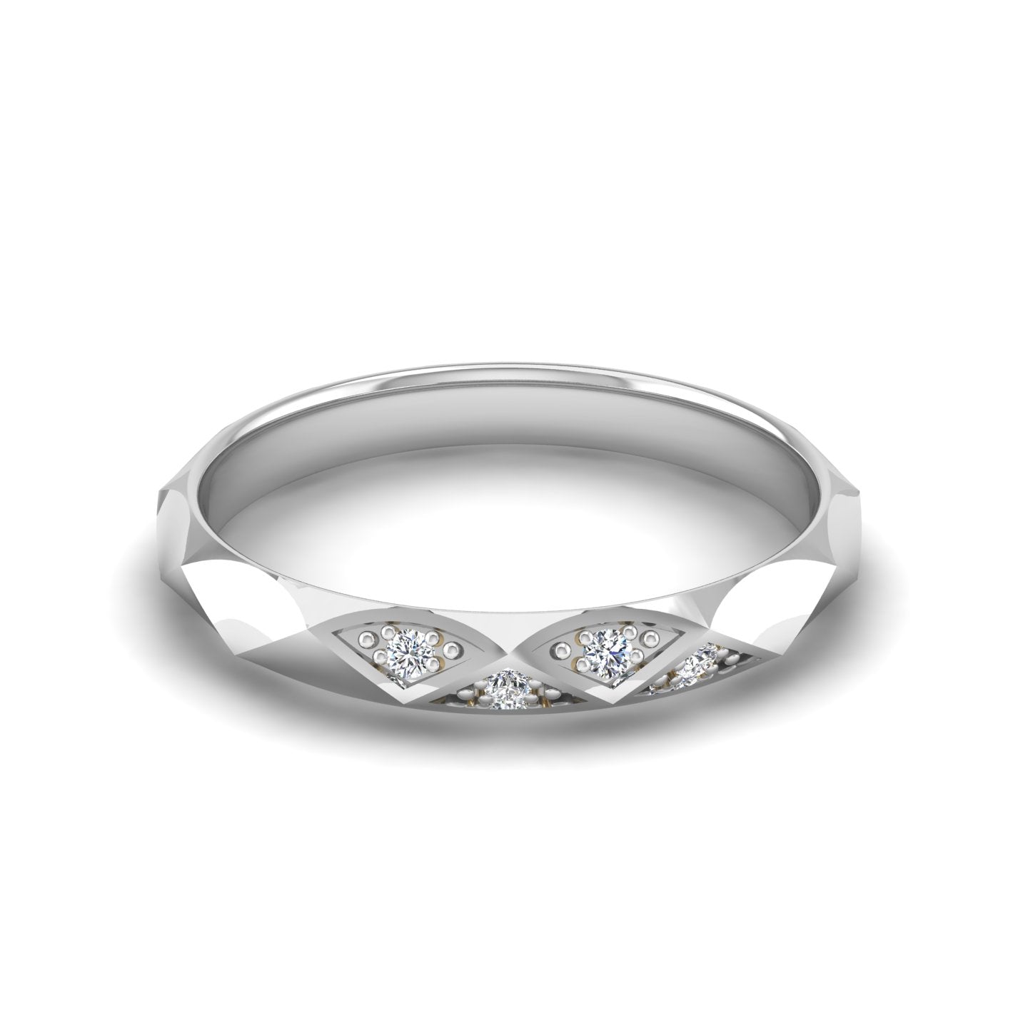 Facet Band Ring
