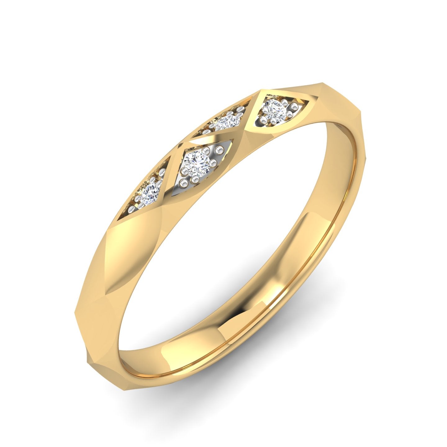 Facet Band Ring