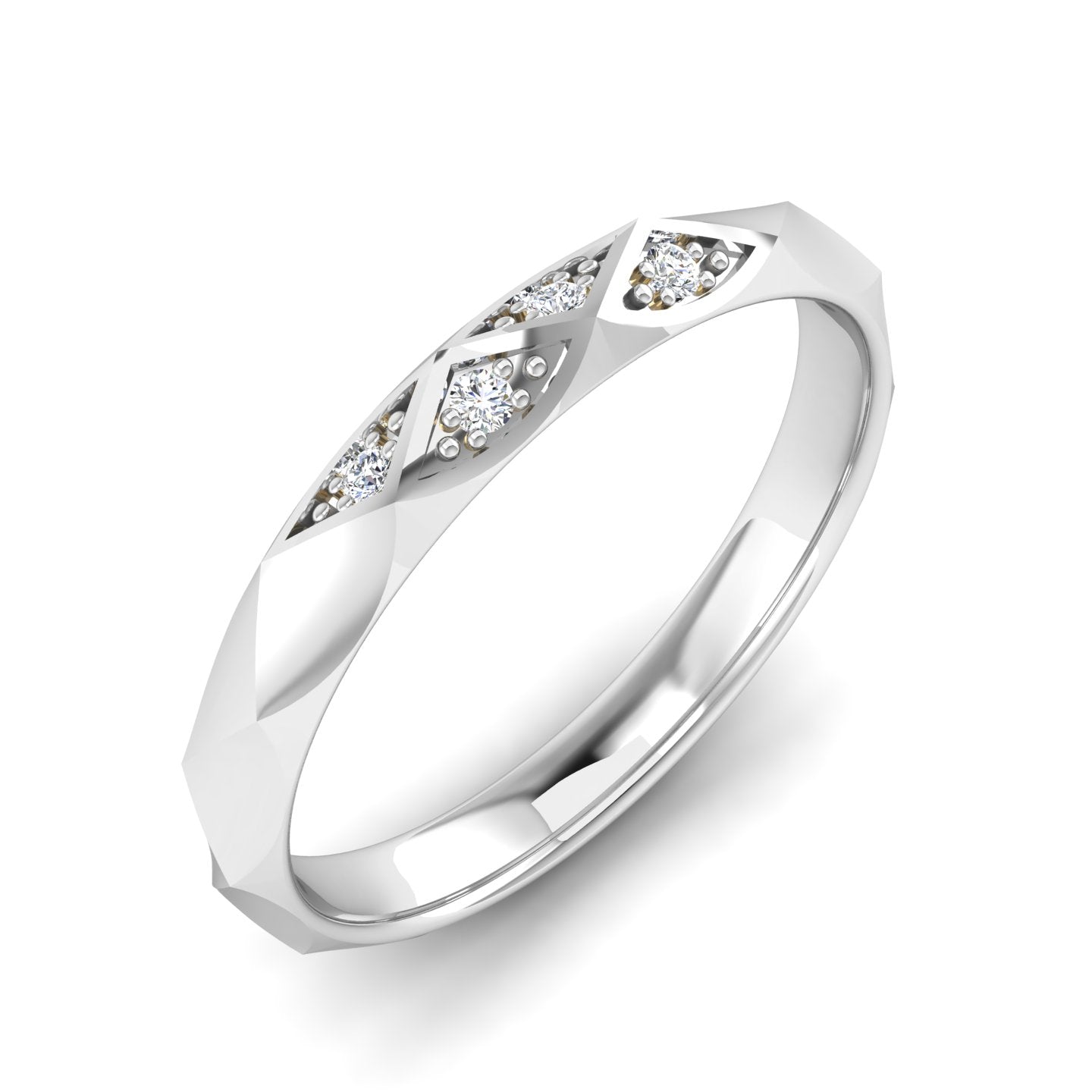 Facet Band Ring