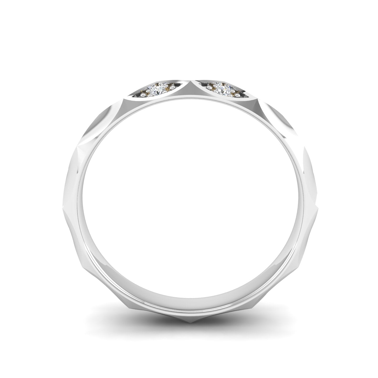 Facet Band Ring