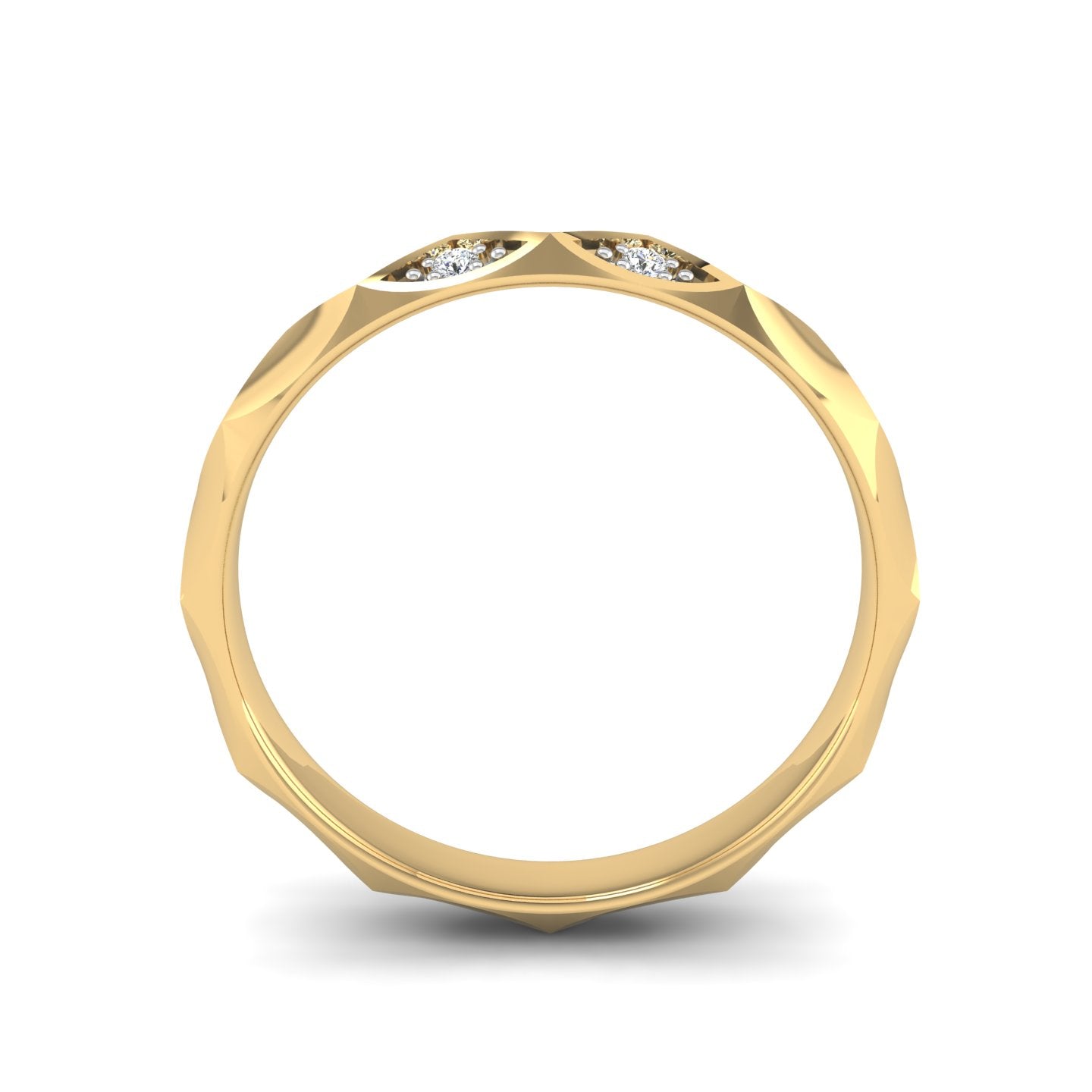 Facet Band Ring