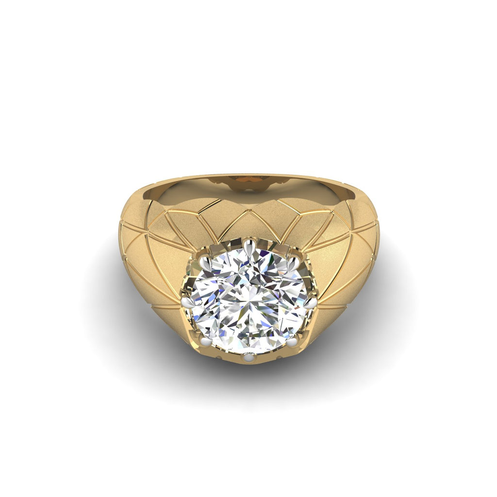 Architectural Facet Ring