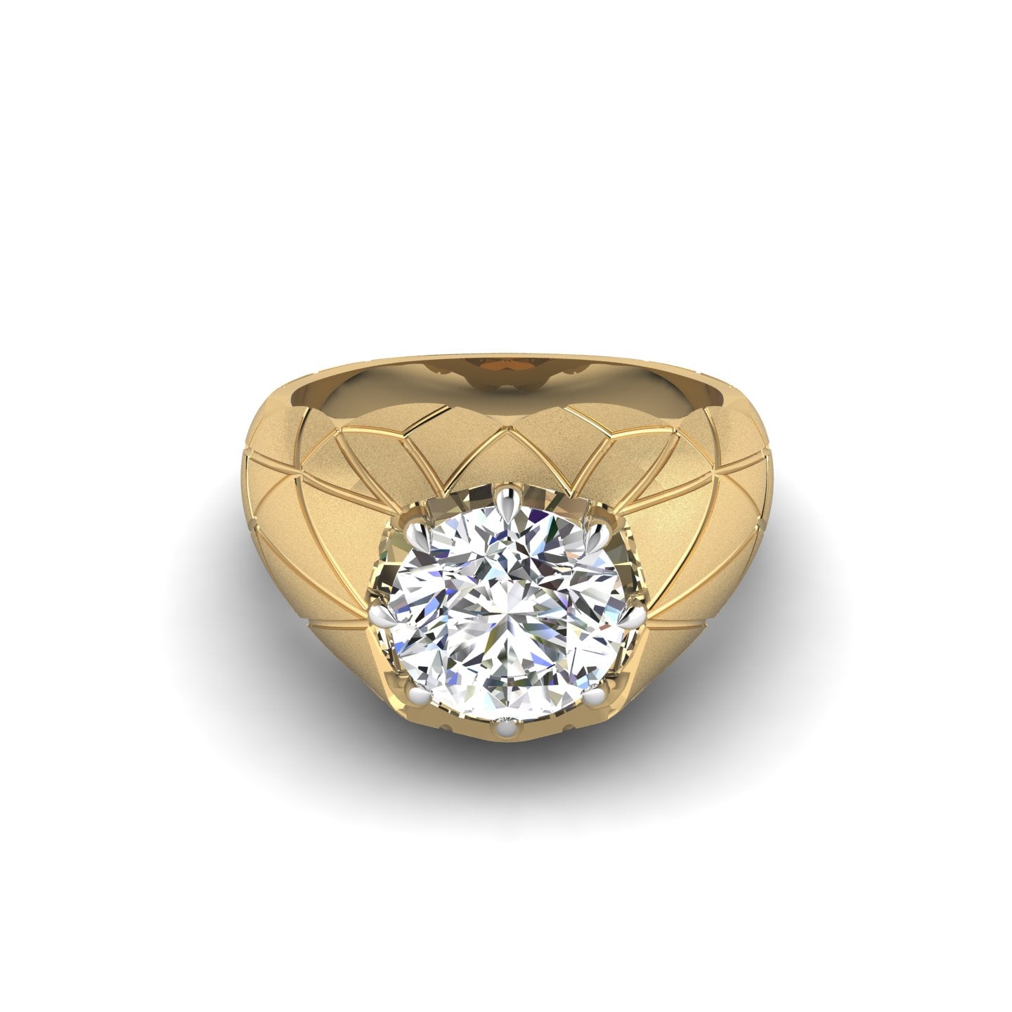 Architectural Facet Ring