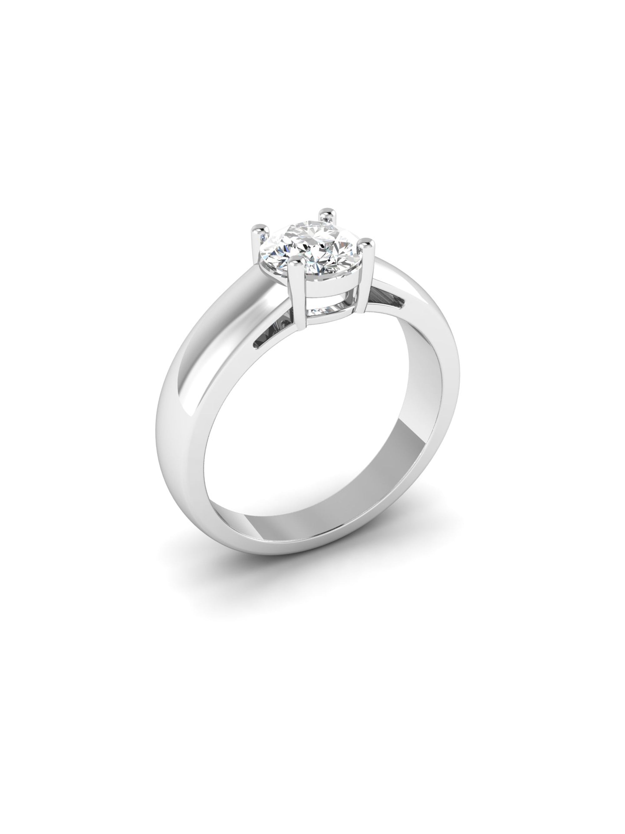 Classic Prong Set Bold Solitaire Ring