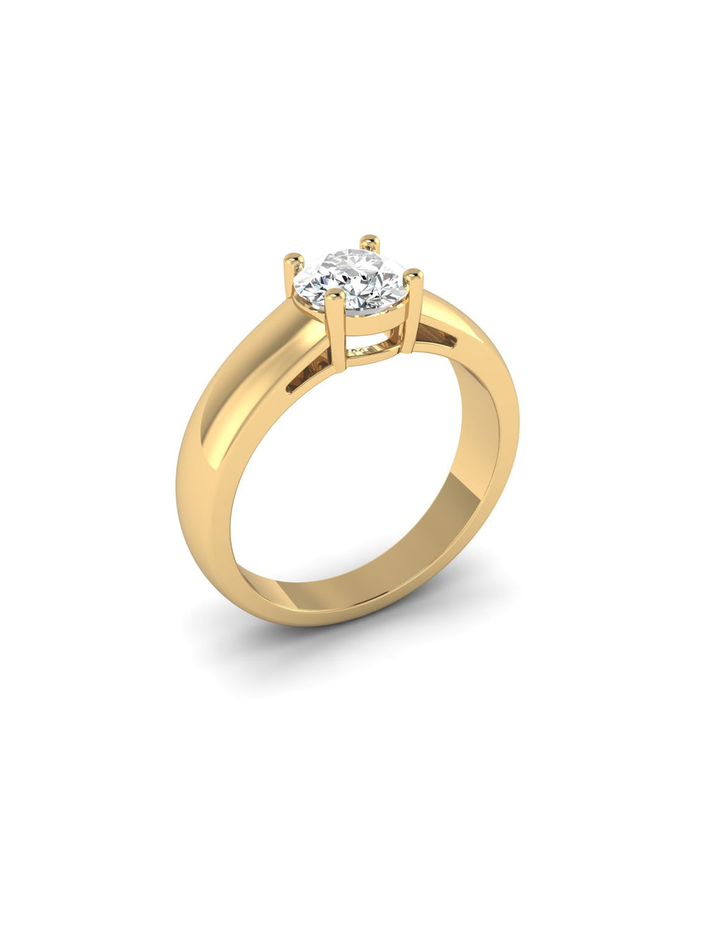 Classic Prong Set Bold Solitaire Ring