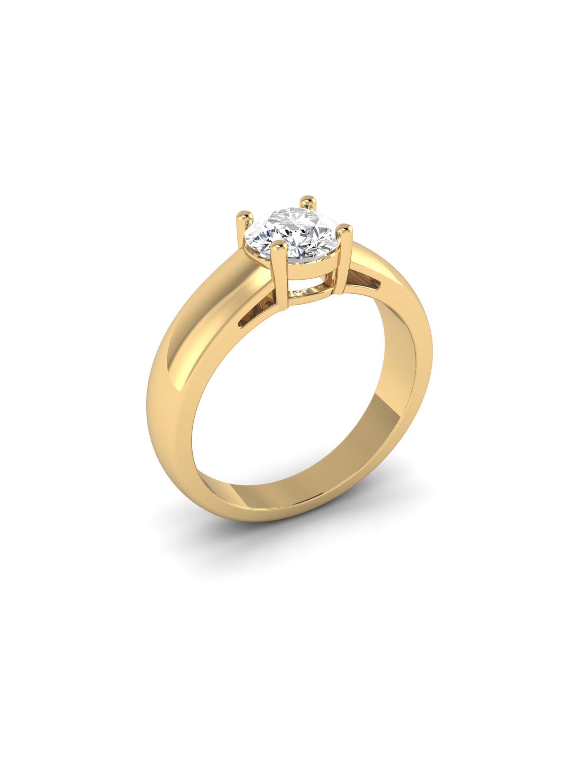 Classic Prong Set Bold Solitaire Ring