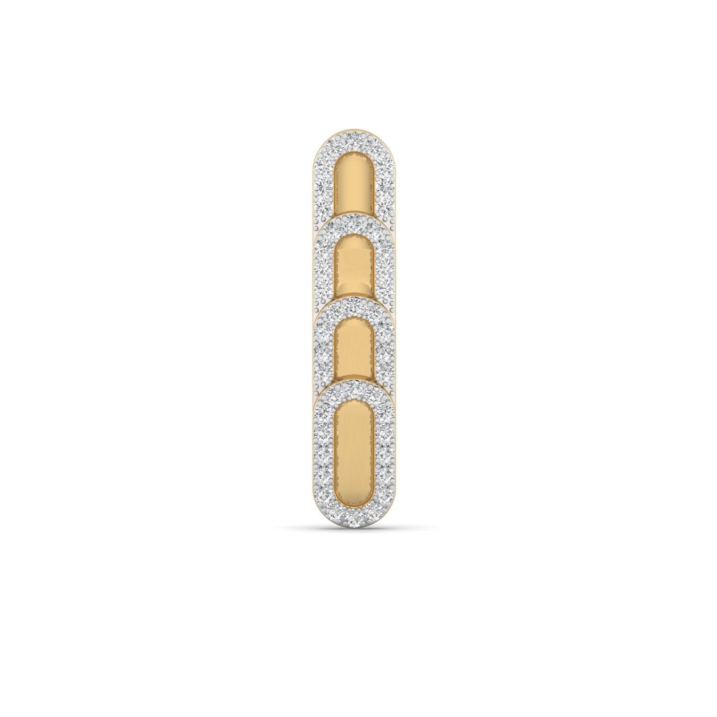 Tri-Link Spark Brooch