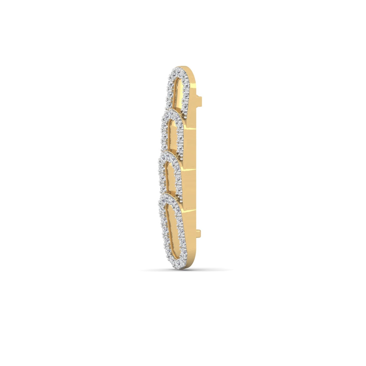 Tri-Link Spark Brooch