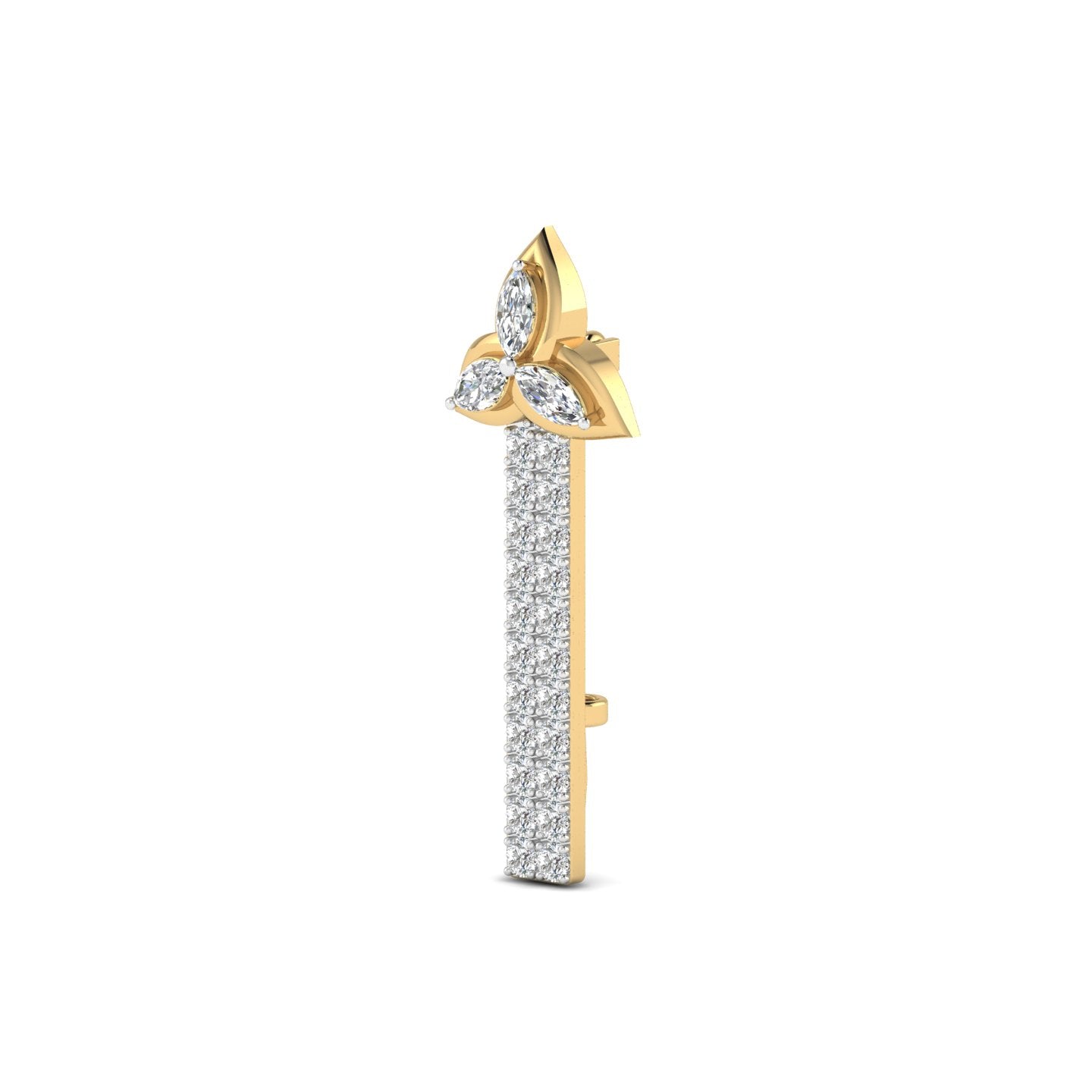 The Trefoil Bar Brooch