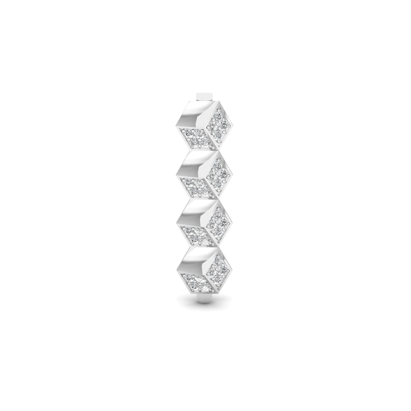 HexaFacet Brooch