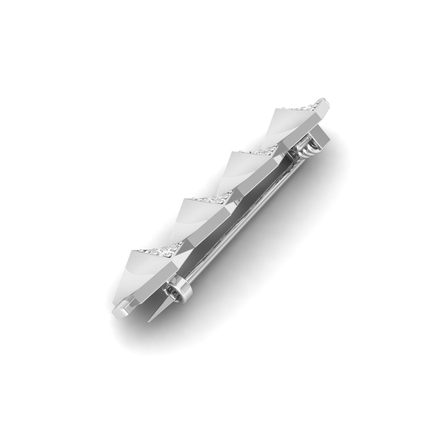 HexaFacet Brooch