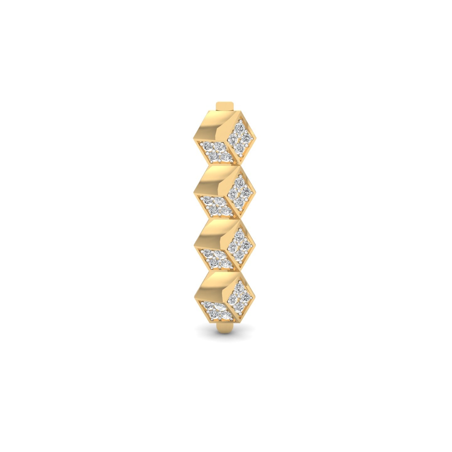 HexaFacet Brooch