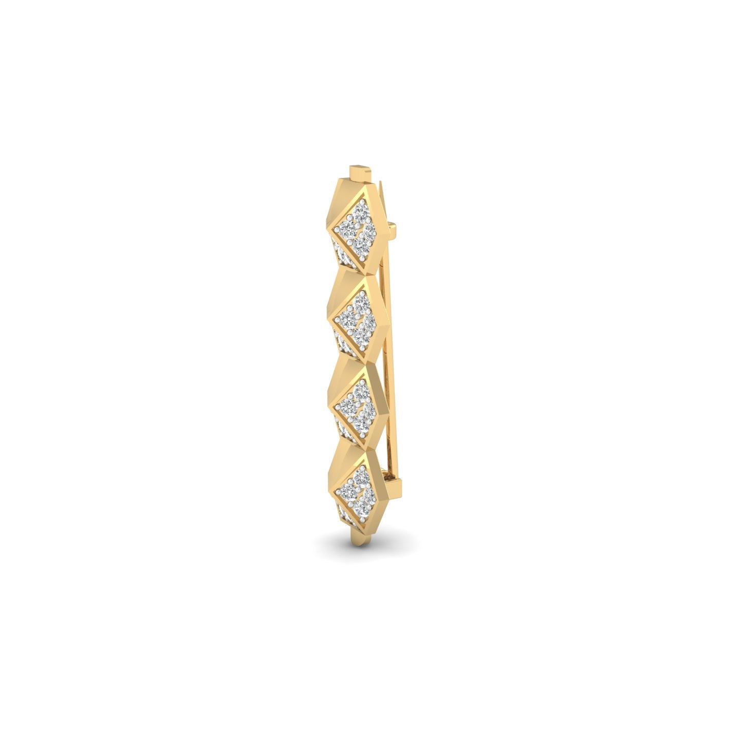 HexaFacet Brooch