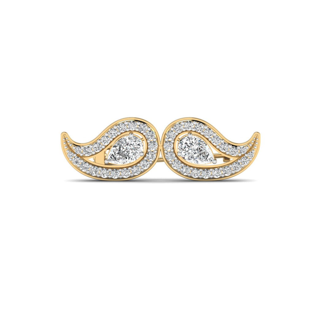 The Maverick Moustache Brooch