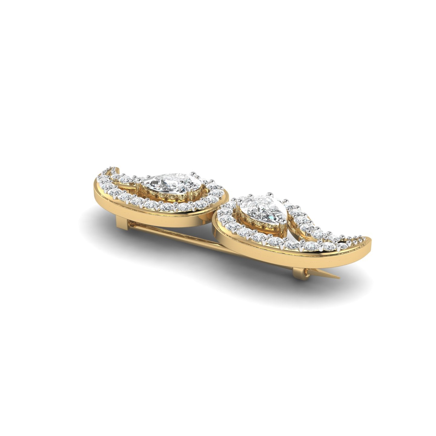 The Maverick Moustache Brooch