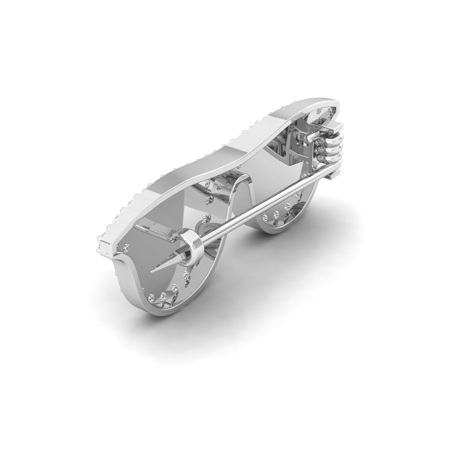Gleaming Specs Brooch