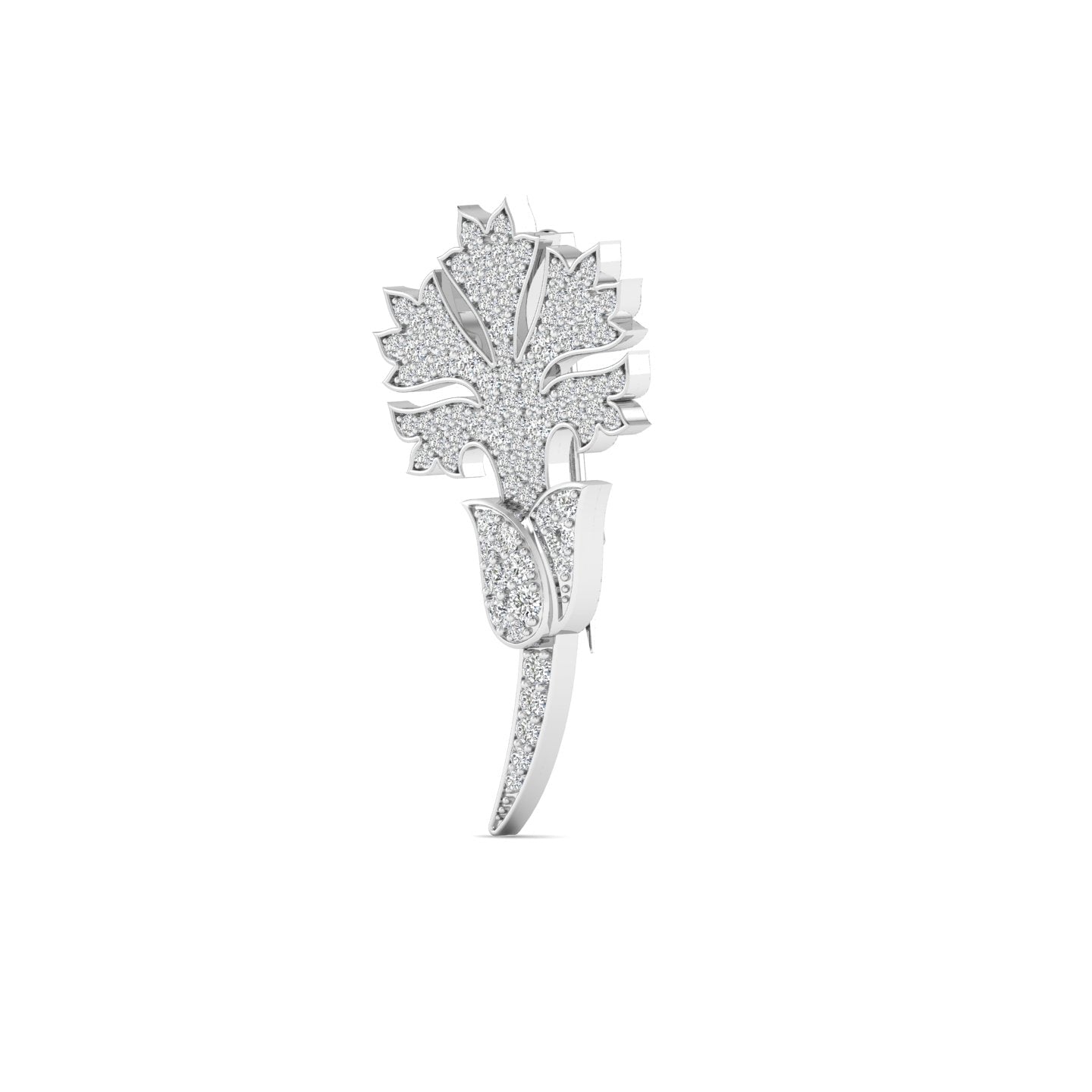Diamond Blossom Brooch
