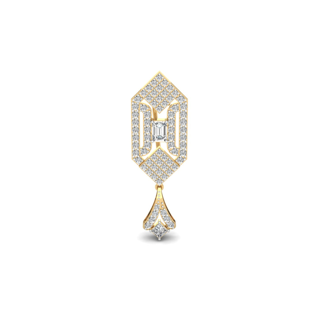 Emerald Apex Brooch