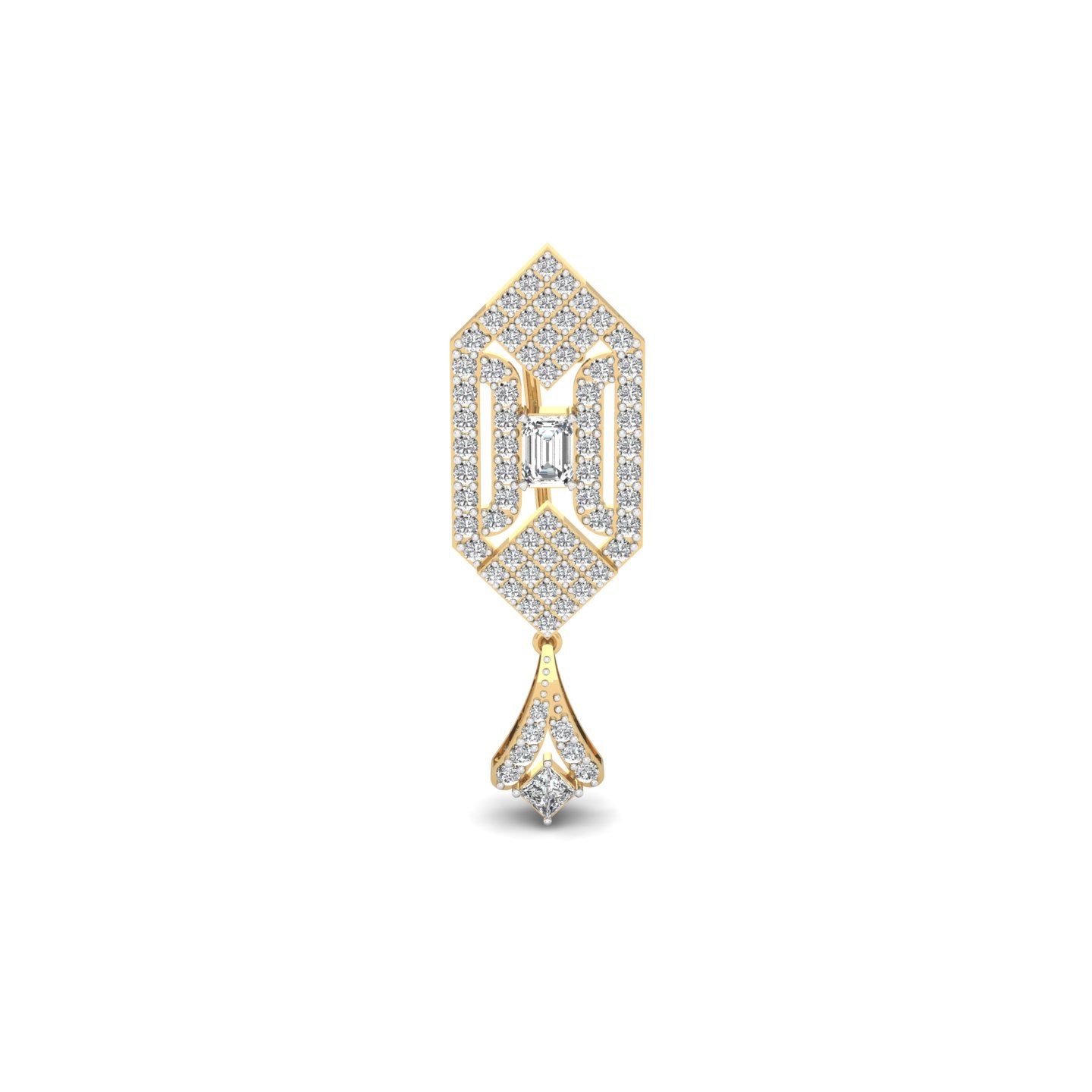 Emerald Apex Brooch