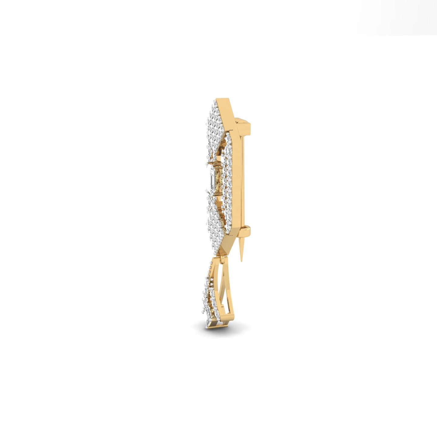 Emerald Apex Brooch
