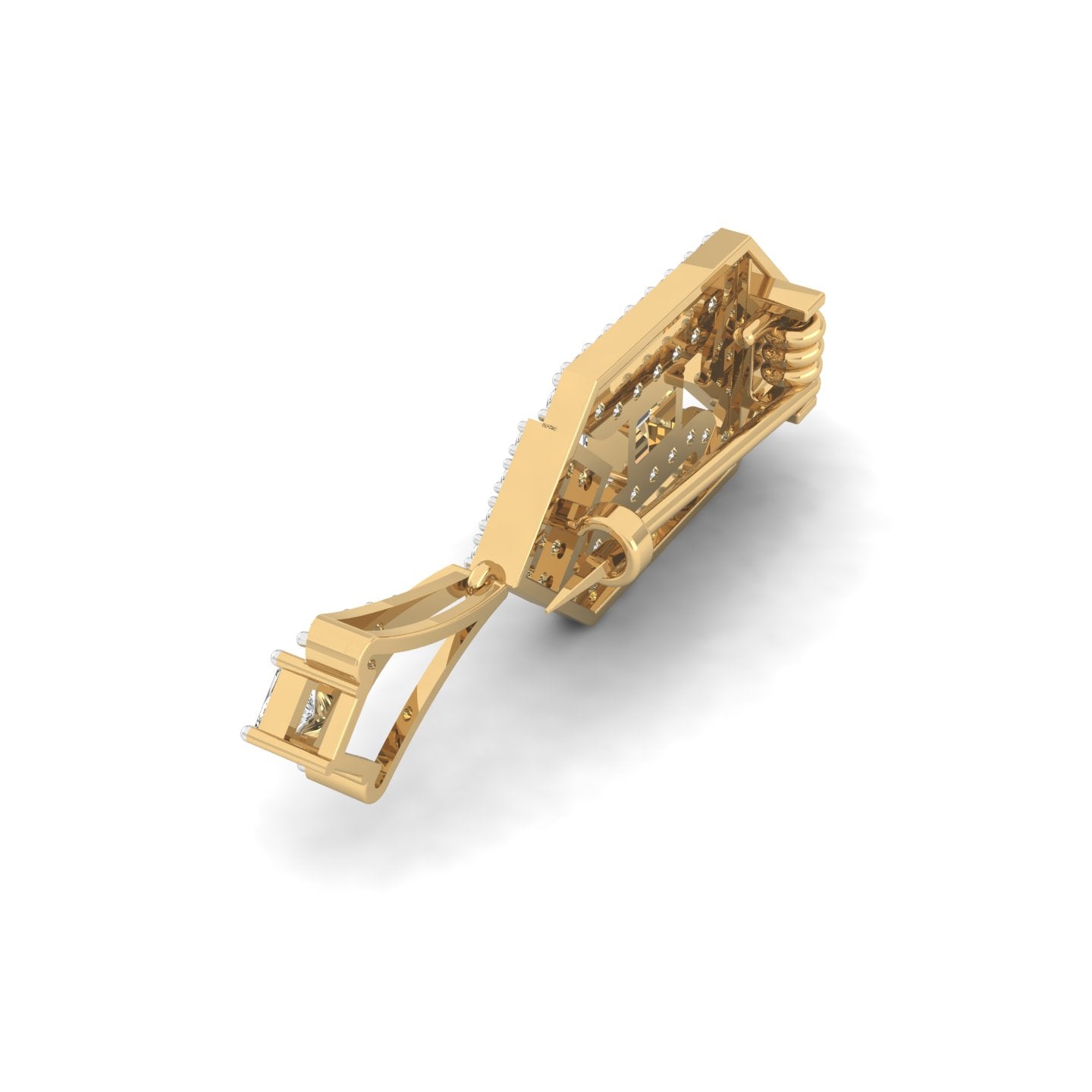 Emerald Apex Brooch