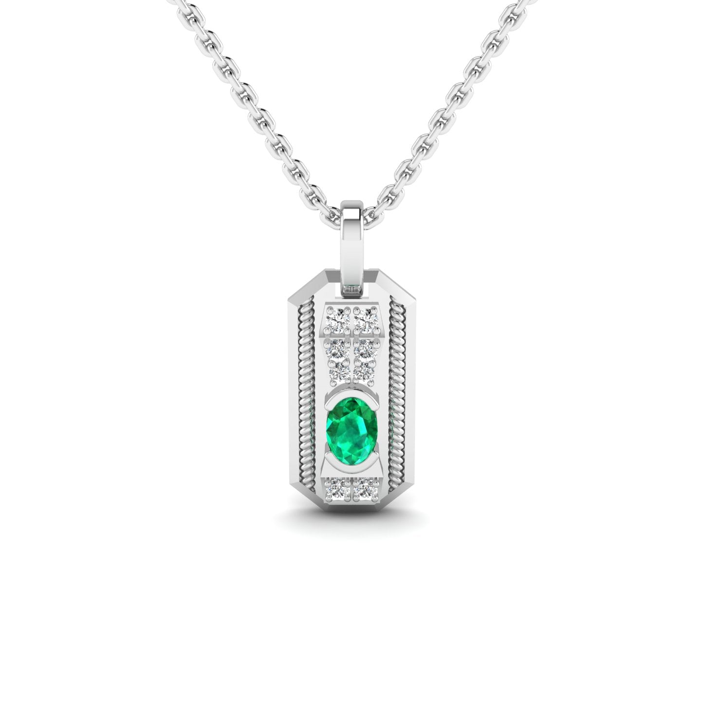 Emerald Rope Pendant