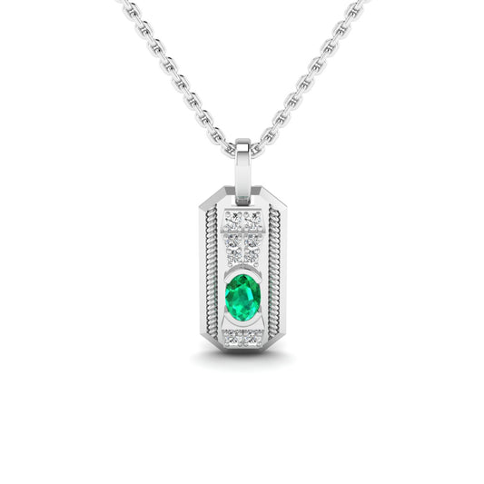 Emerald Rope Pendant