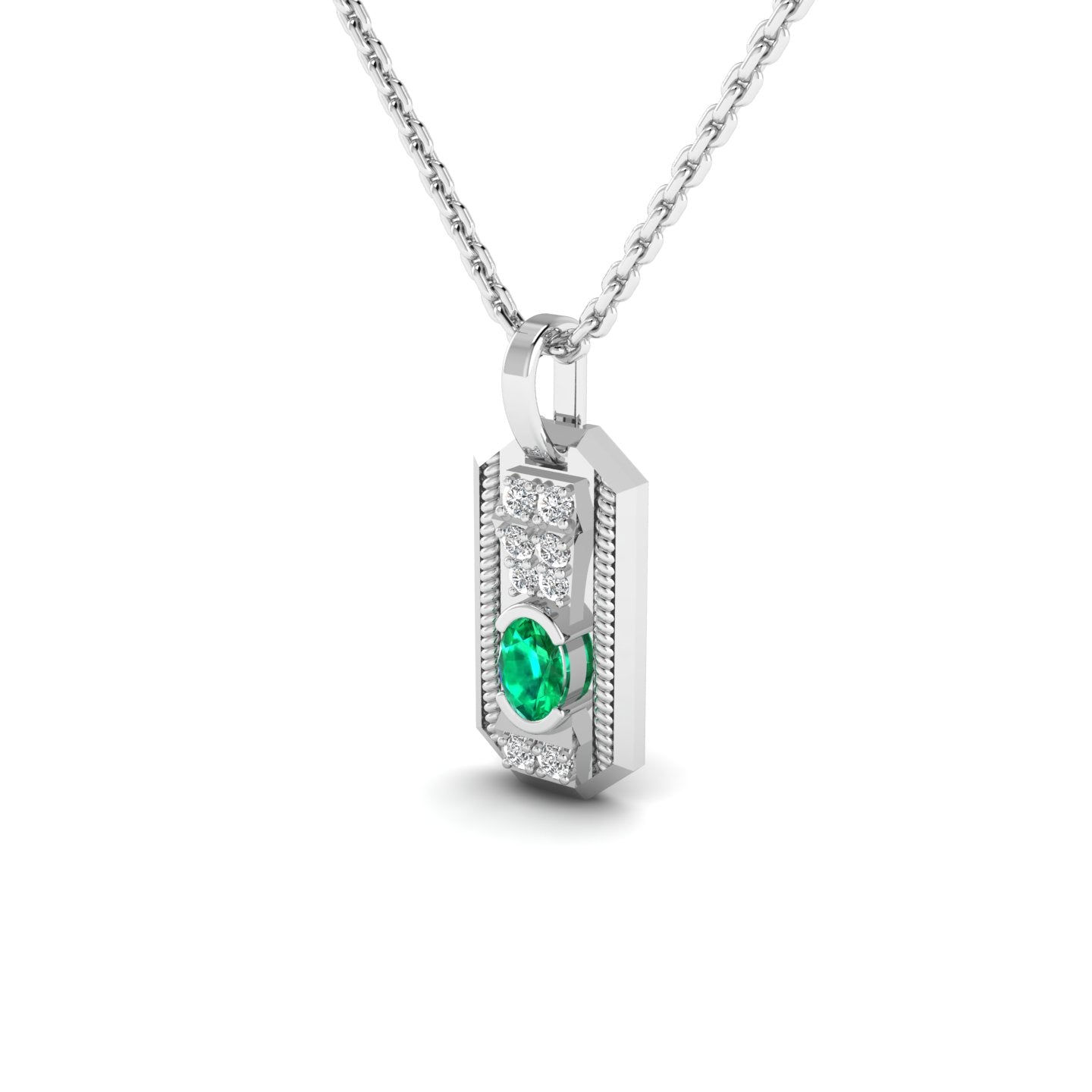 Emerald Rope Pendant