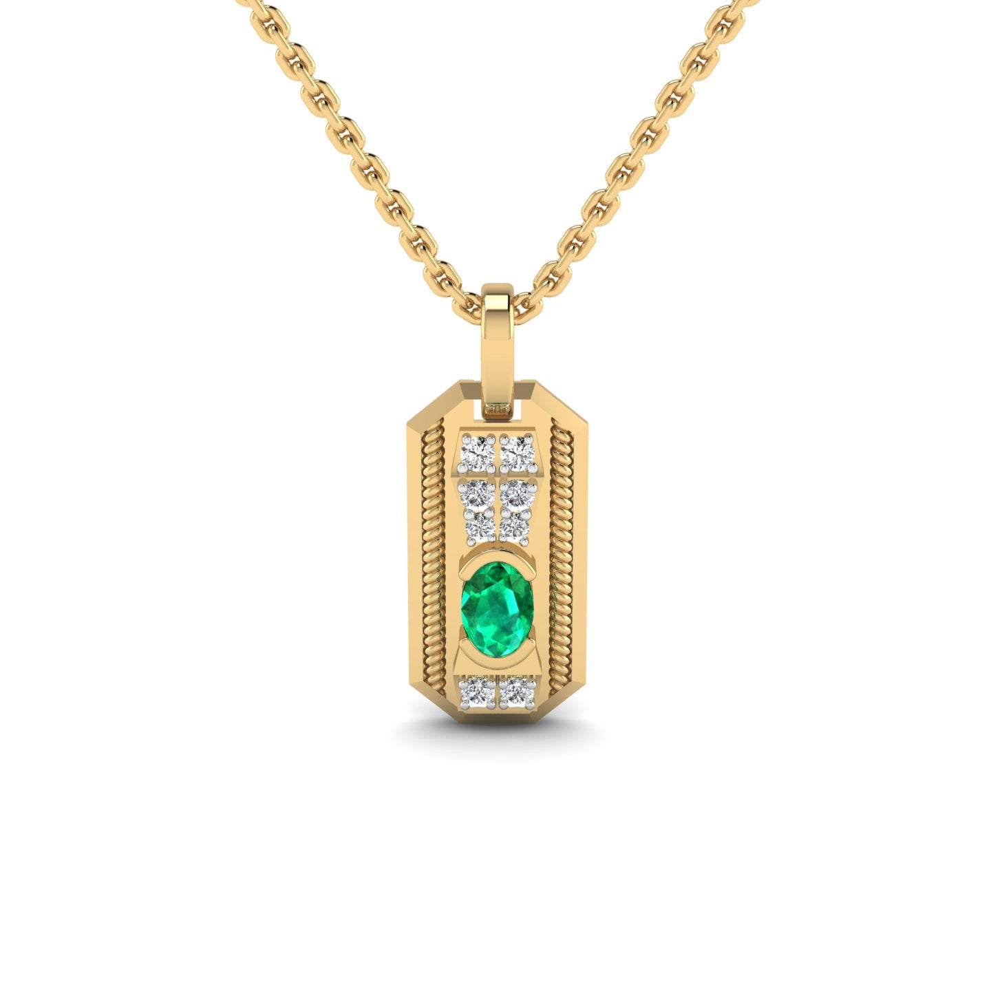 Emerald Rope Pendant