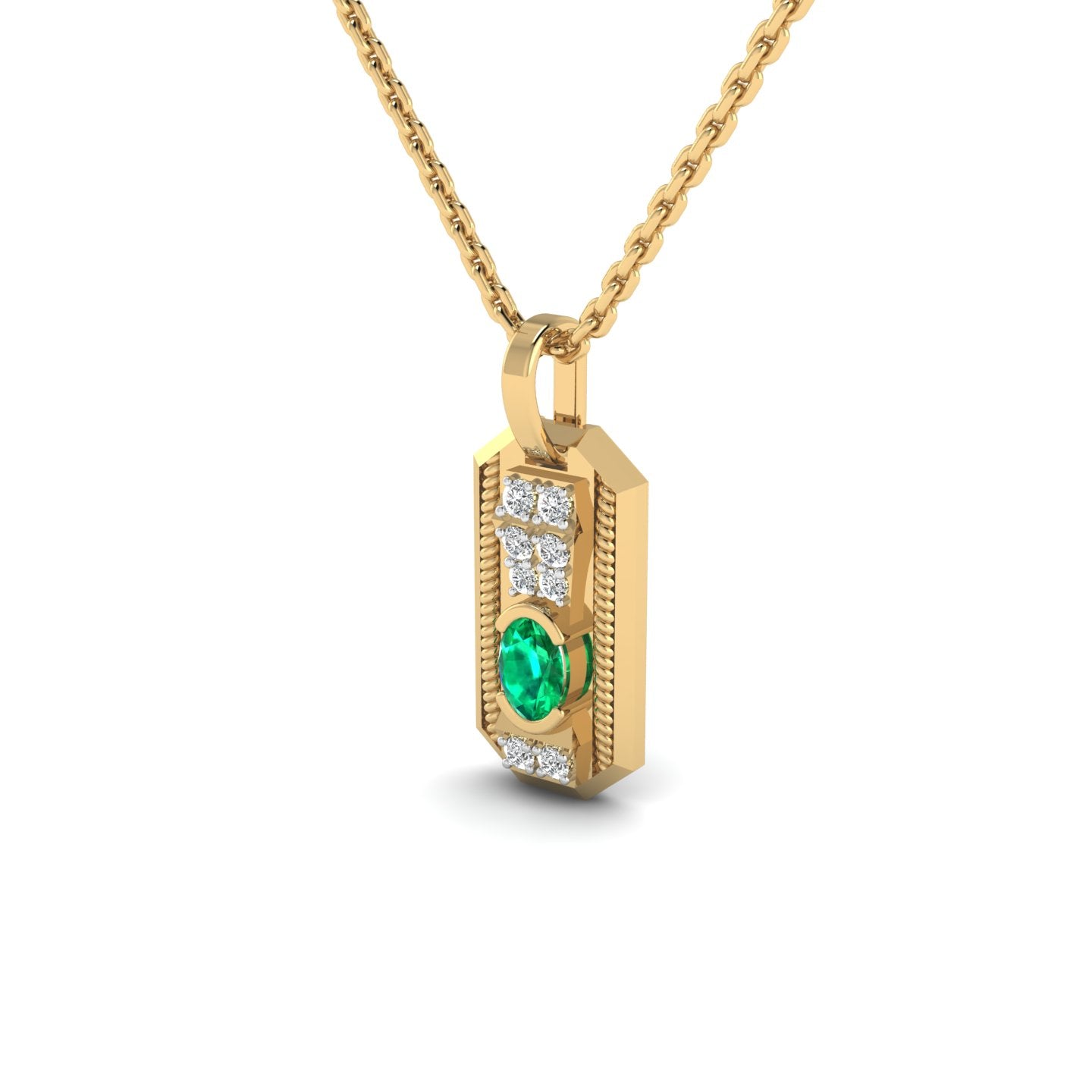 Emerald Rope Pendant