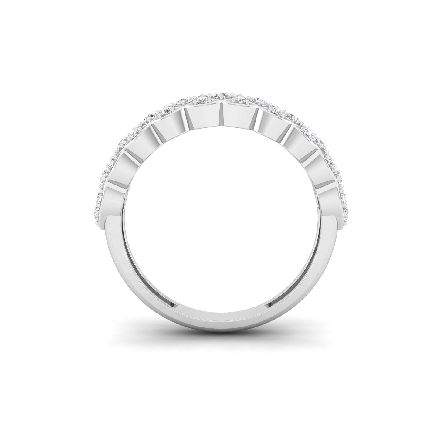 Tiered Facet Ring