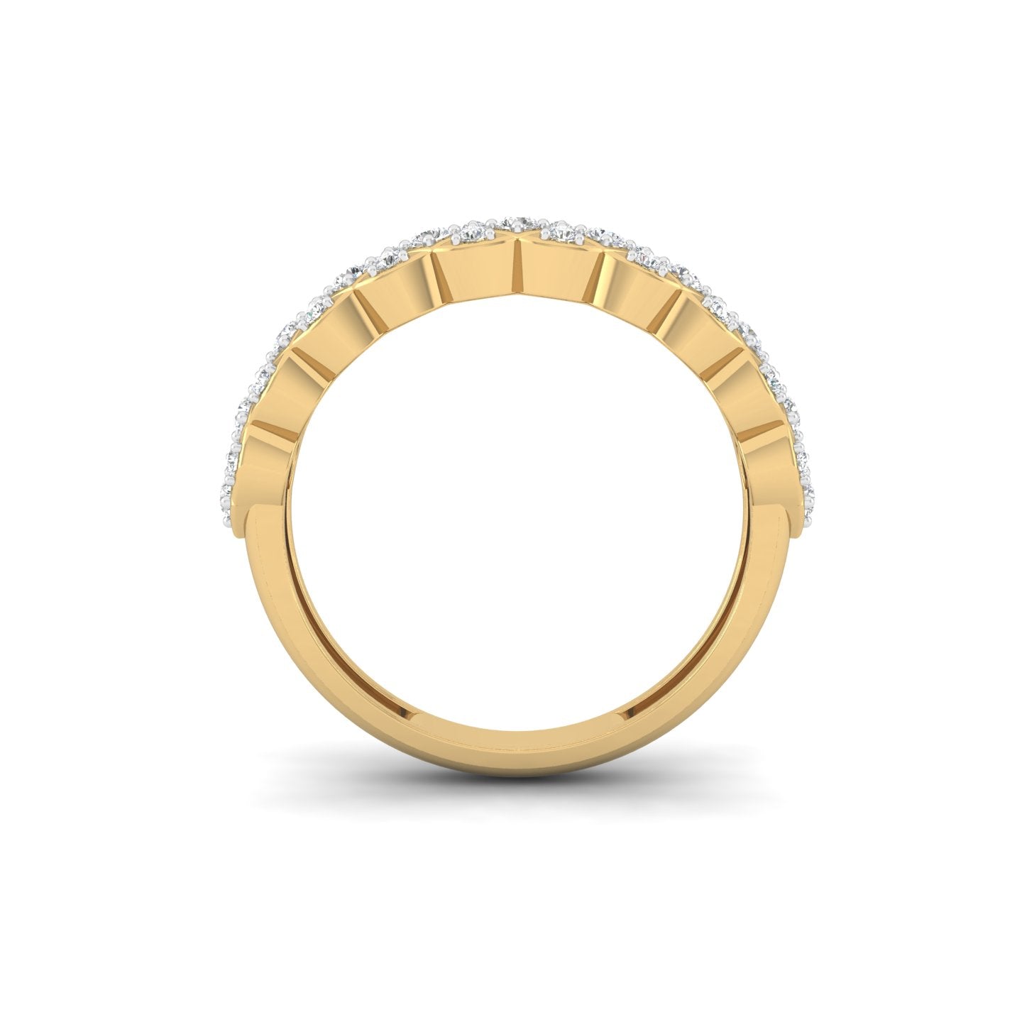 Tiered Facet Ring