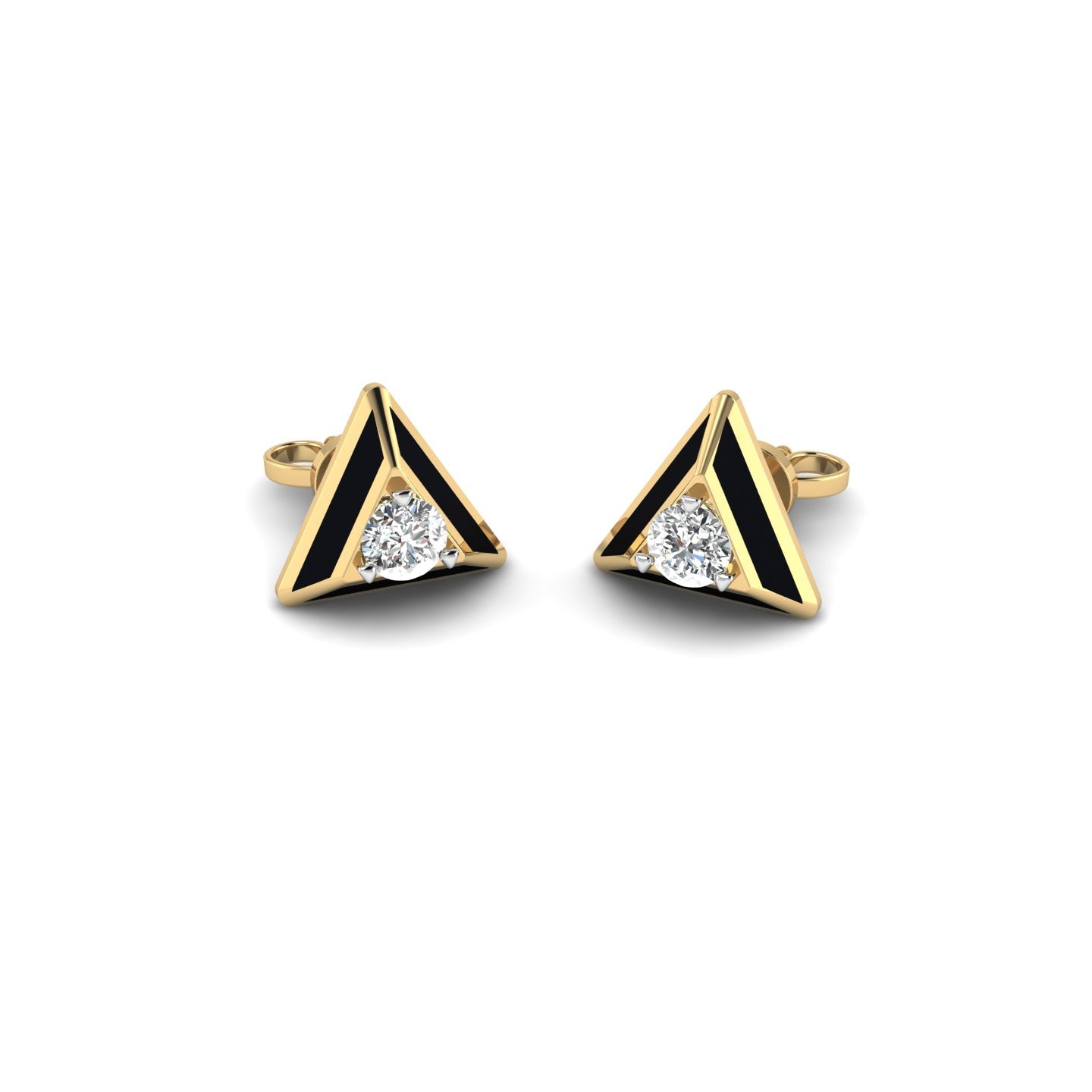 Triangular Twinkle Studs