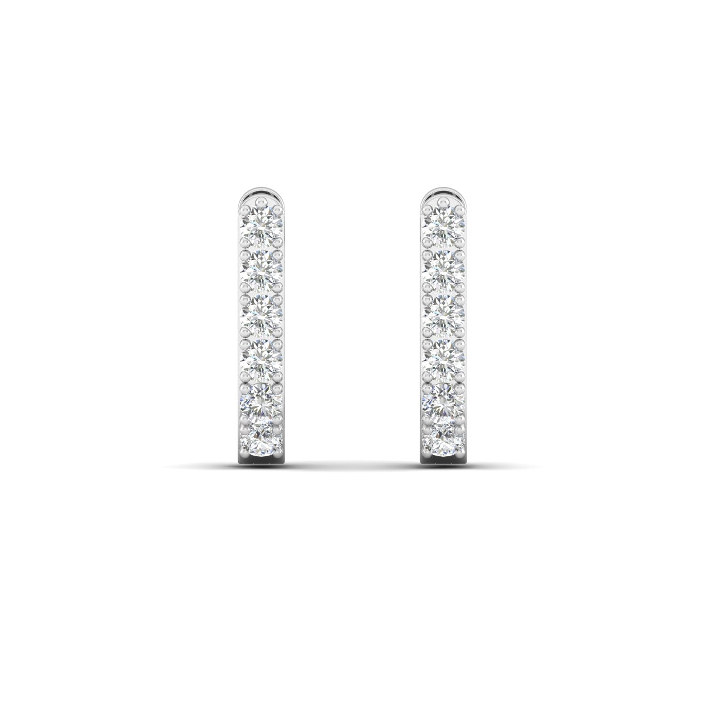 Linear Diamond Impact Earrings