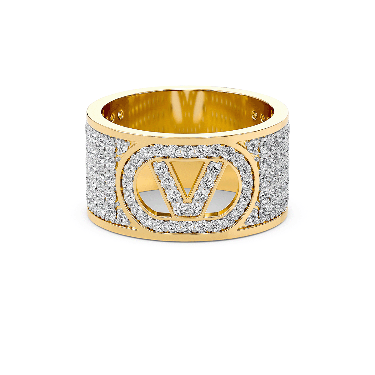 V Initial Diamond Band