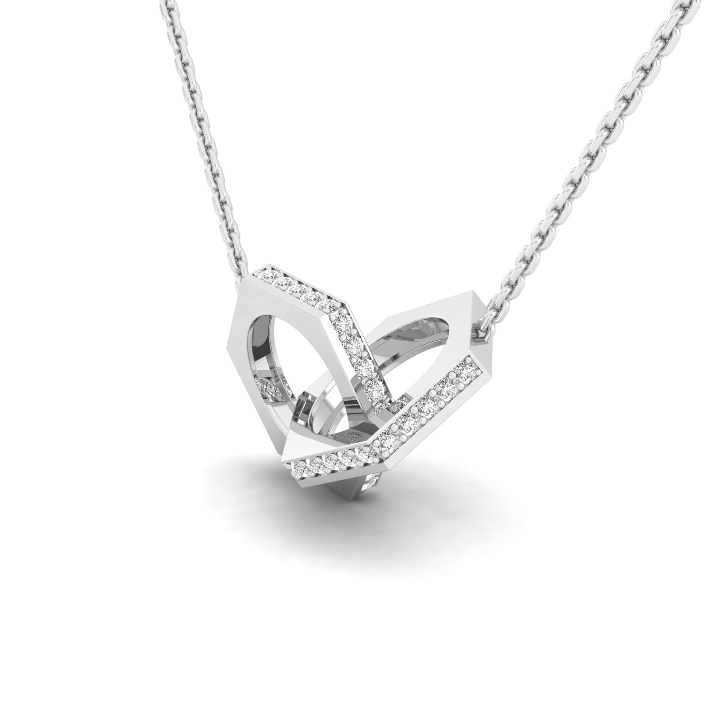 Interlinked hexagon Pendants