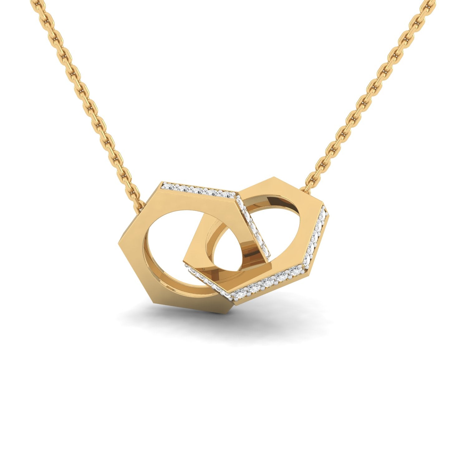 Interlinked hexagon Pendants