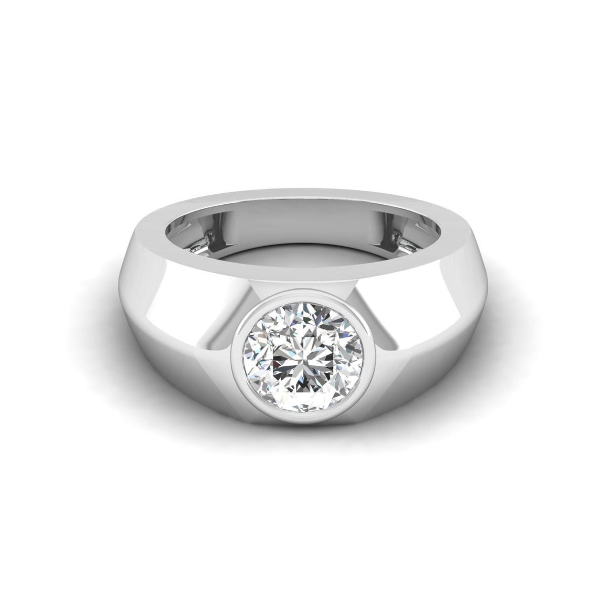 Ironclad Solitaire Ring