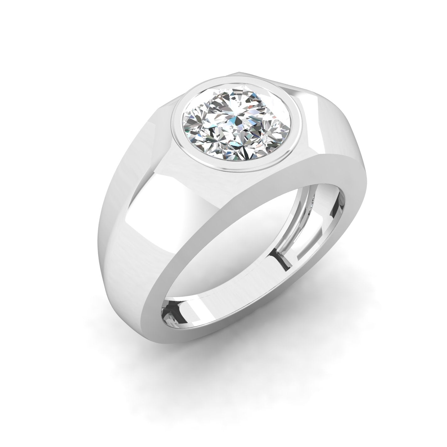 Ironclad Solitaire Ring