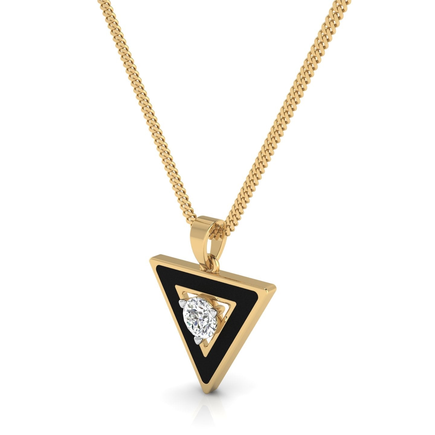Trigon Noir Pendant