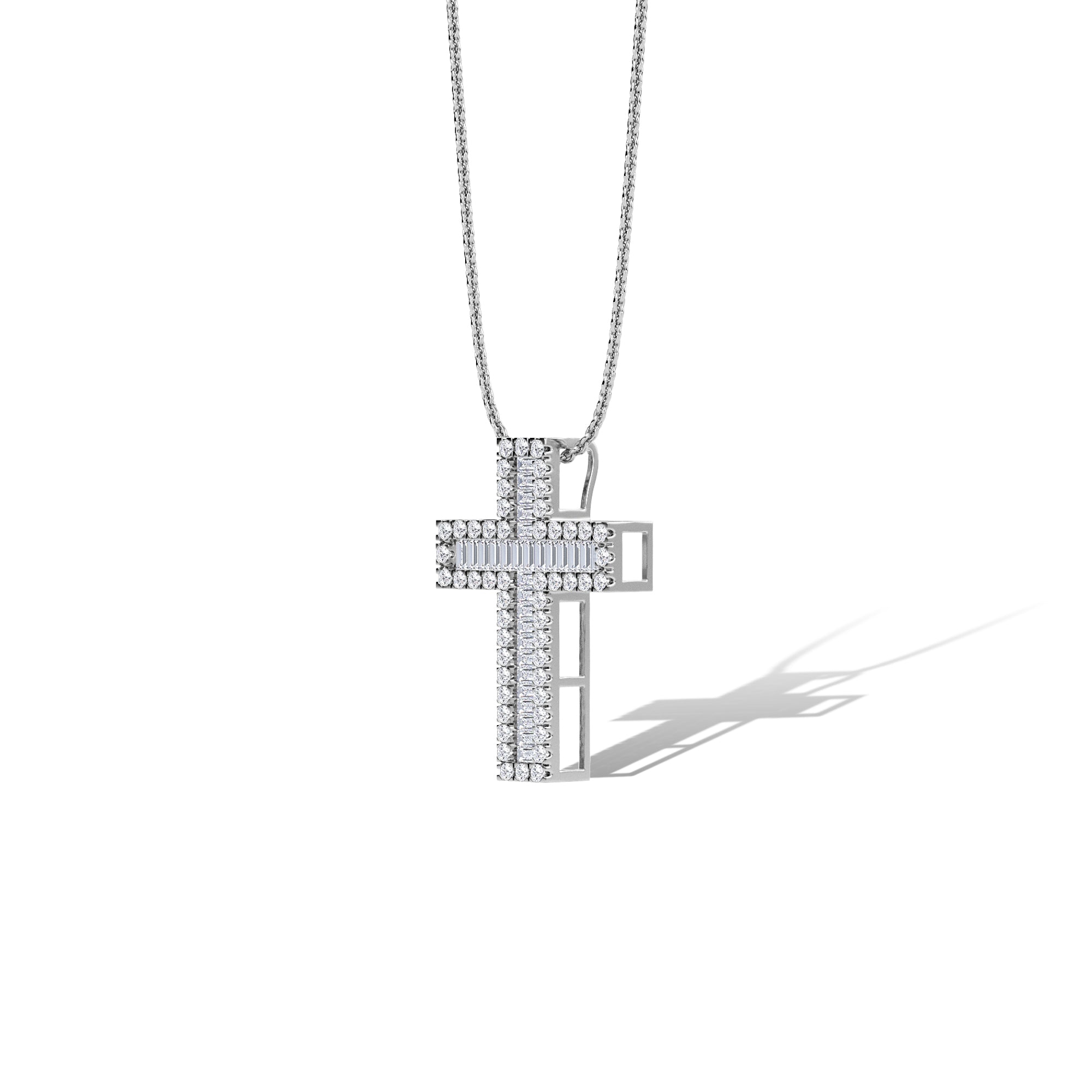 Halo Cross Pendant